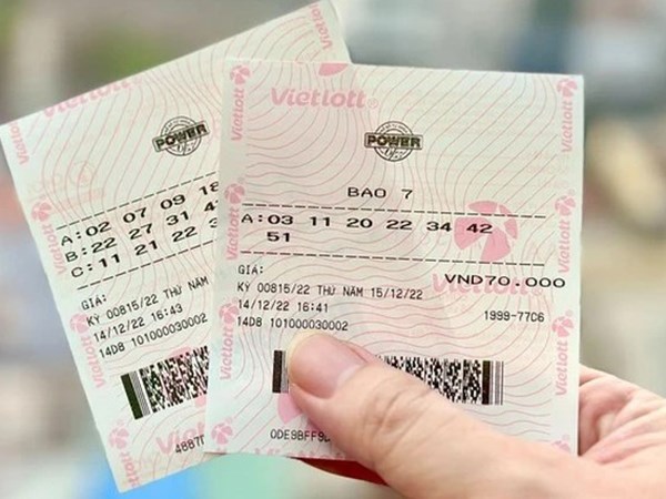 Giải đáp trúng 2 cặp số Vietlott được bao nhiêu tiền