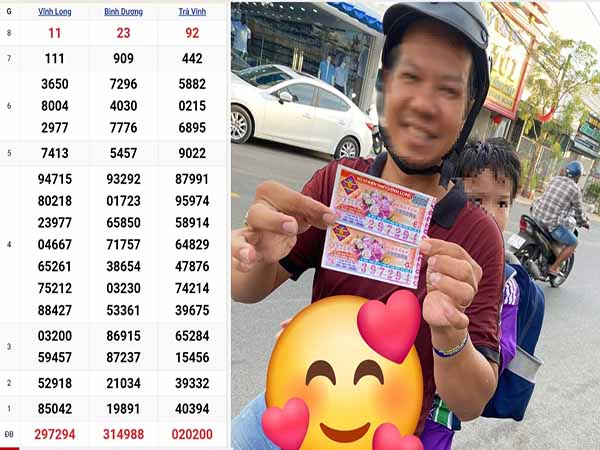 Cha phát hiện trúng số khi đang đón con tan học