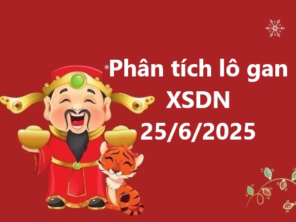 Phân tích lô gan xổ số Đồng Nai 25/6/2025 hôm nay