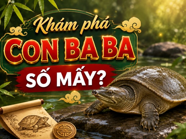 Chi tiết con ba ba số mấy thu hút may mắn cho gia chủ?
