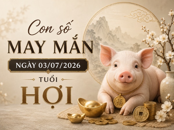 Khám phá những con số may mắn ngày 03/07/2026 tuổi Hợi