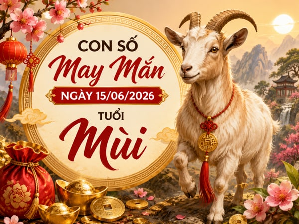 Hút tài lộc với con số may mắn ngày 15/06/2026 tuổi Mùi