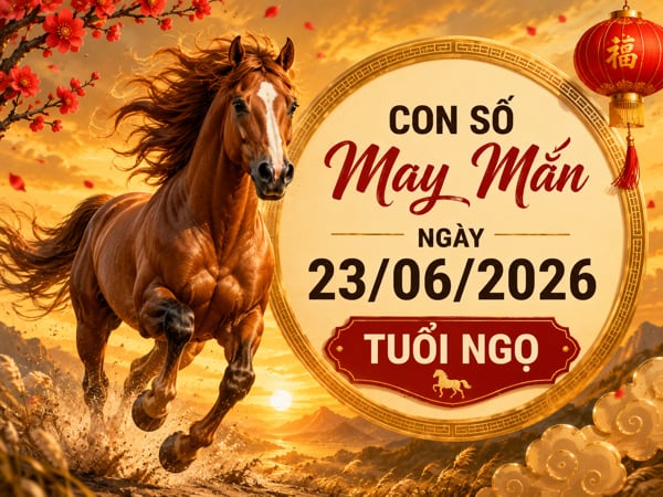 Ẵm lộc vàng với con số may mắn ngày 23/06/2026 tuổi Ngọ
