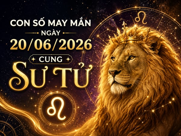 Hút tài lộc với con số may mắn ngày 20/06/2026 cung Sư Tử
