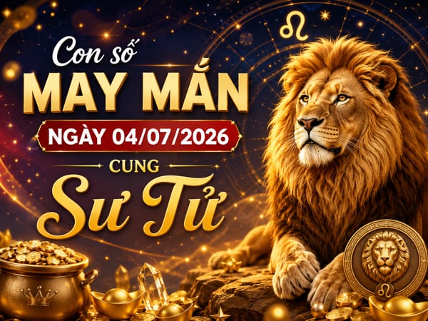 Hút vận khí với con số may mắn ngày 04/07/2026 cung Sư Tử