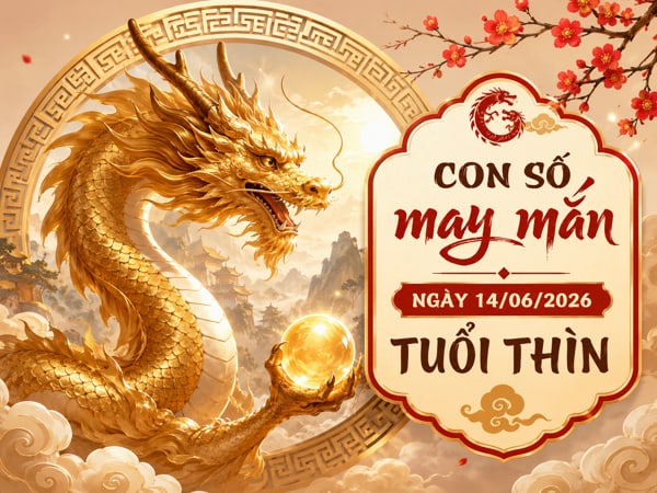 Ẵm tài lộc với con số may mắn ngày 14/06/2026 tuổi Thìn