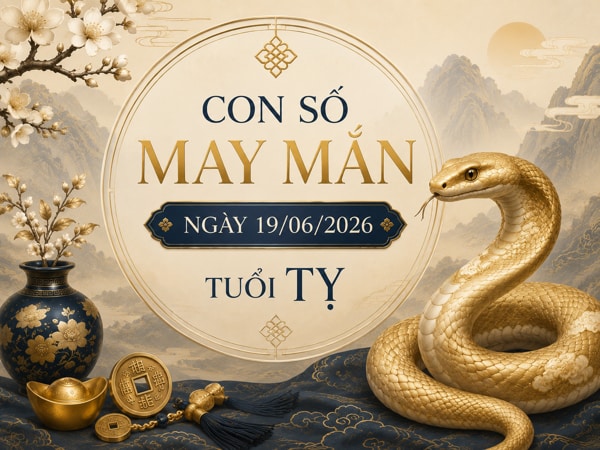 Ẵm lộc vàng với con số may mắn ngày 19/06/2026 tuổi Tỵ