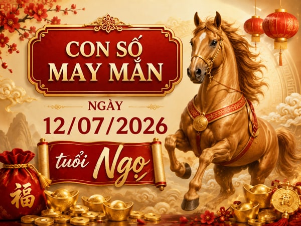 Đổi vận với con số may mắn ngày 12/07/2026 tuổi Ngọ