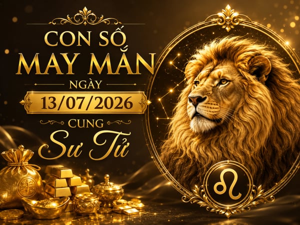 Hút tài lộc với con số may mắn ngày 13/07/2026 cung Sư Tử
